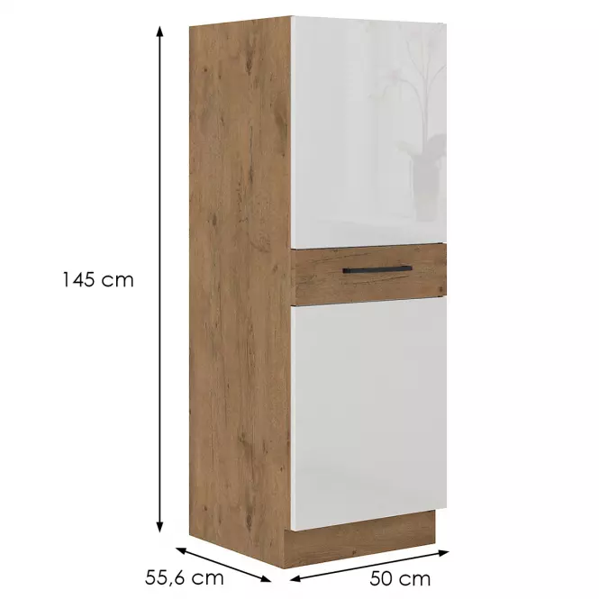 Konyhaszekrény Vigo fehér HG 50DK-145 1F (3S) BB