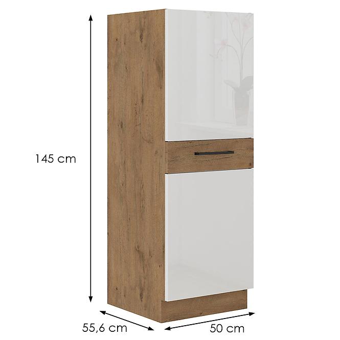 Konyhaszekrény Vigo fehér HG 50DK-145 1F (3S) BB