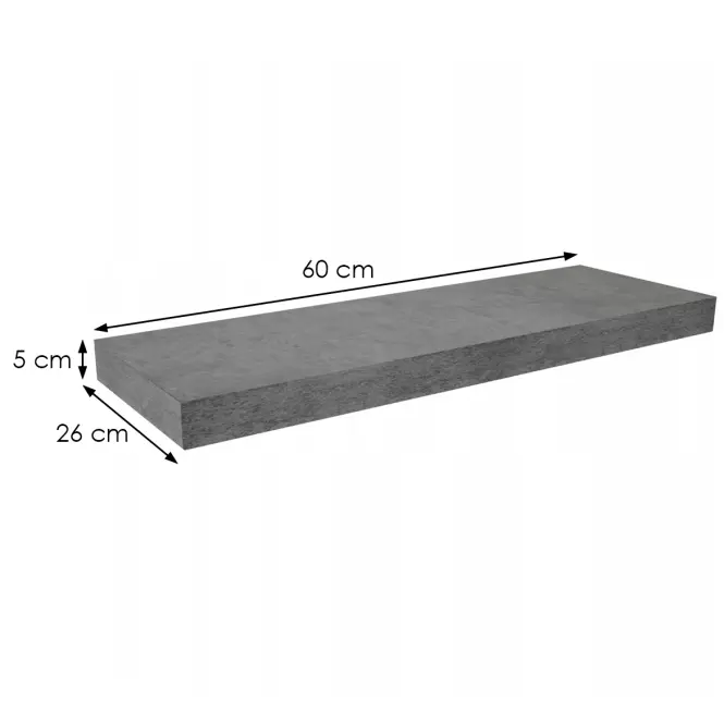 Lebegőpolc  Kate 600 beton
