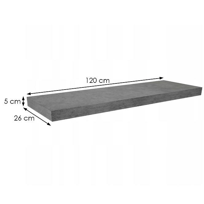 Lebegőpolc  Kate 1200 beton