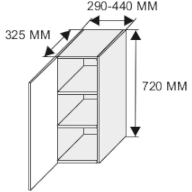 Konyhaszekrény Emporium d/15 grey stone/kor.fehér