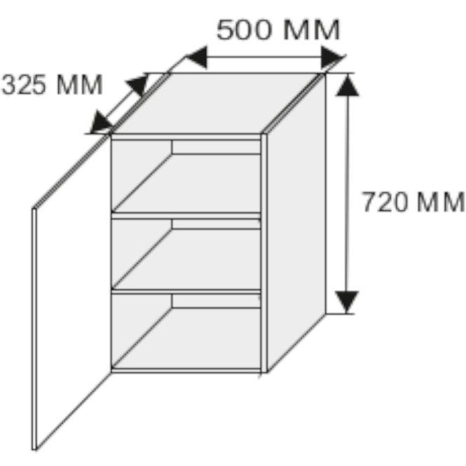 Konyhaszekrény Emporium w2/50 white/kor.fehér