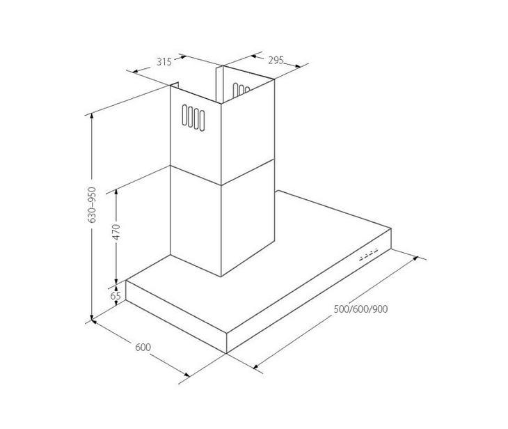 Páraelszívó WK-9 Feniks Glass 60 fekete