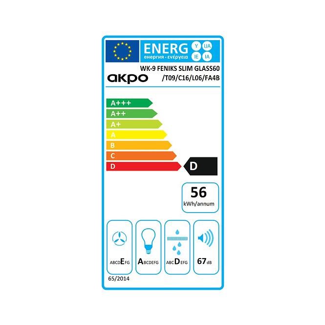 Páraelszívó WK-9 Feniks Glass 60 fekete
