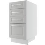 Konyhaszekrény Emporium D4M/40 light grey stone/fehér