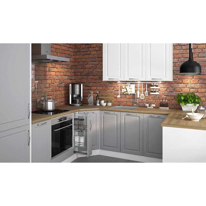 Konyhaszekrény Emporium D14RU/2M 356 light grey stone/fehér