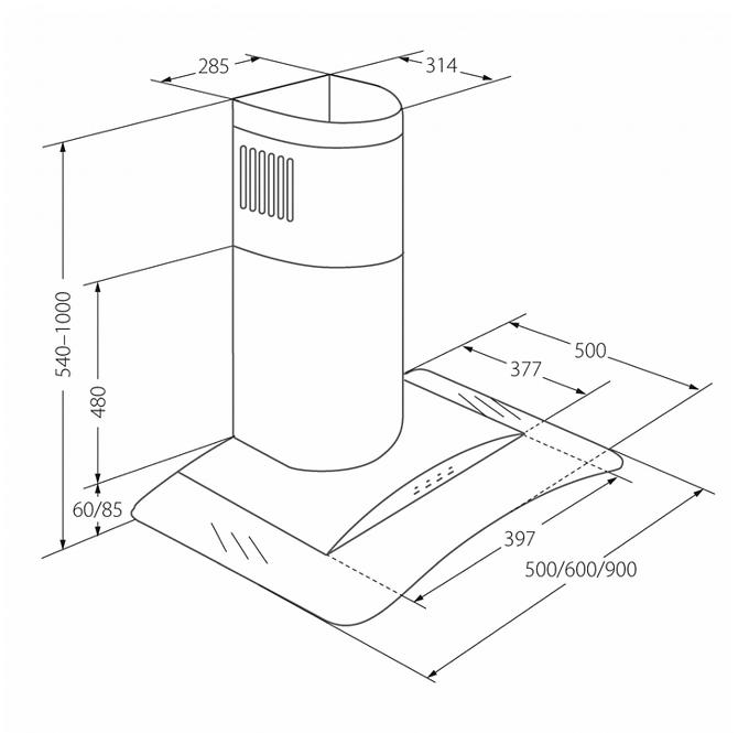 Páraelszívó WK-4 Largo Eco 50 inox