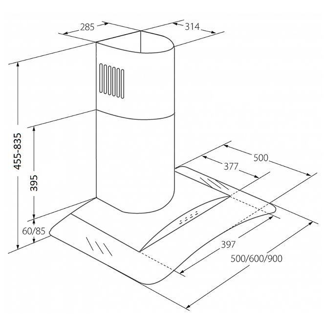 Páraelszívó WK-4 Largo Eco 50 inox