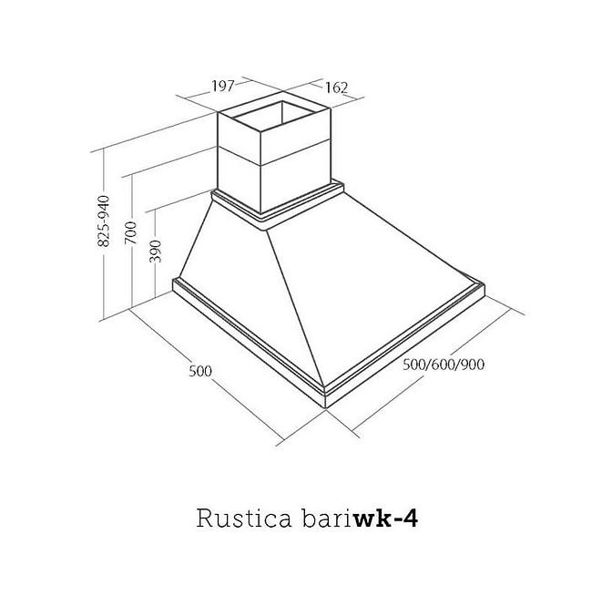 Páraelszívó WK-4 Rustica Bari 60