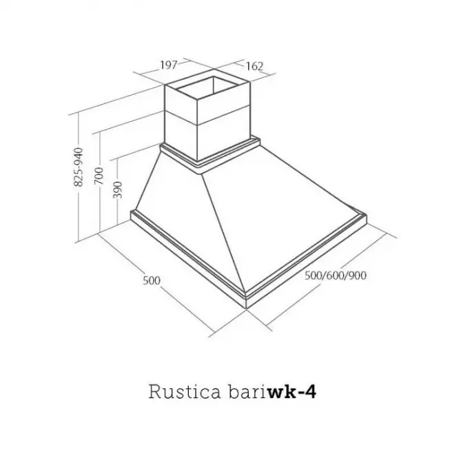 Páraelszívó WK-4 Rustica Bari 90