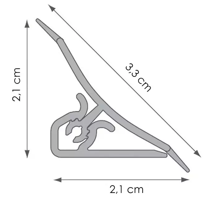 Profil konyhai  3M 20X20 márvány latina LWS-136,3