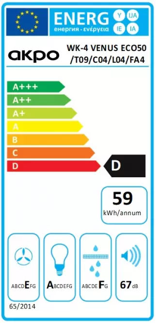Páraelszívó WK-4 Venus Eco 50 fehér
