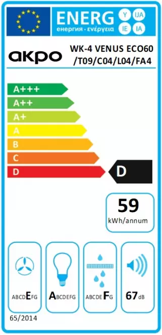 Páraelszívó WK-4 Venus Eco 60 fehér