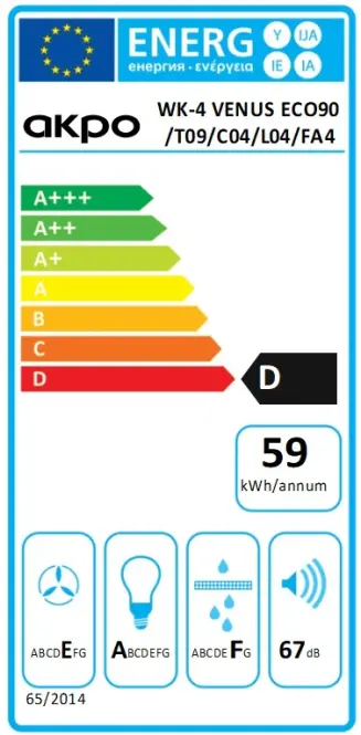 Páraelszívó WK-4 Venus Eco 90 fehér,8