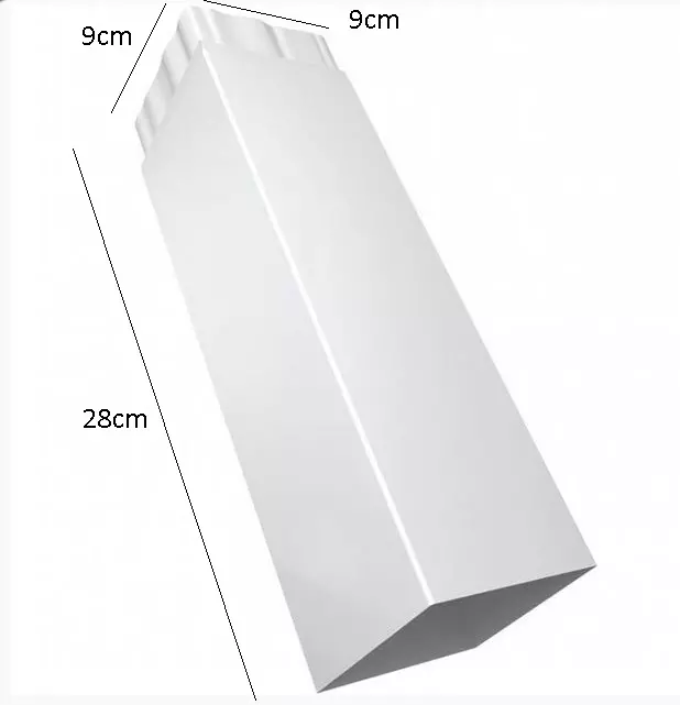 Cső 28CM fehér,2