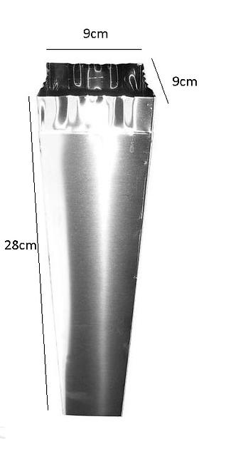 Cső 28CM inox