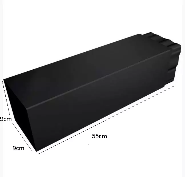 Cső 28CM fekete,3