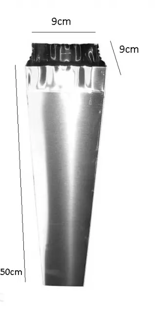 Cső 50CM inox