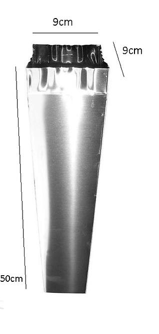 Cső 50CM inox