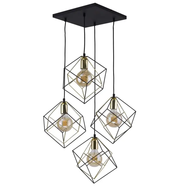 Lámpa Alambre 2778 Black/Gold Pl4