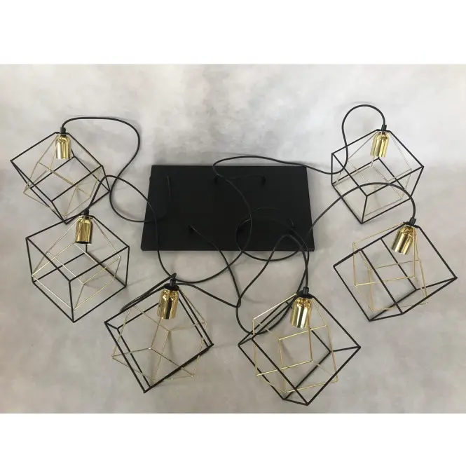Lámpa Alambre 2779 Black/Gold Pl6