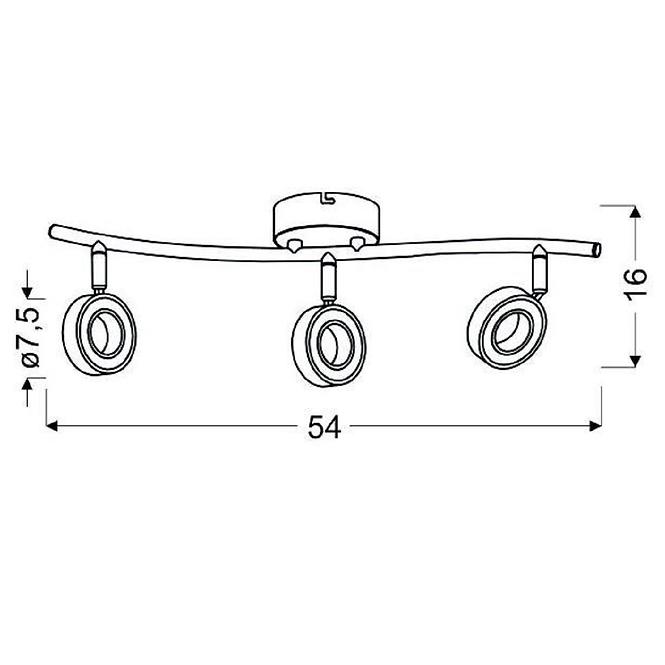 Lámpa Vinola 93-65957 Led Chrom Ls3,3
