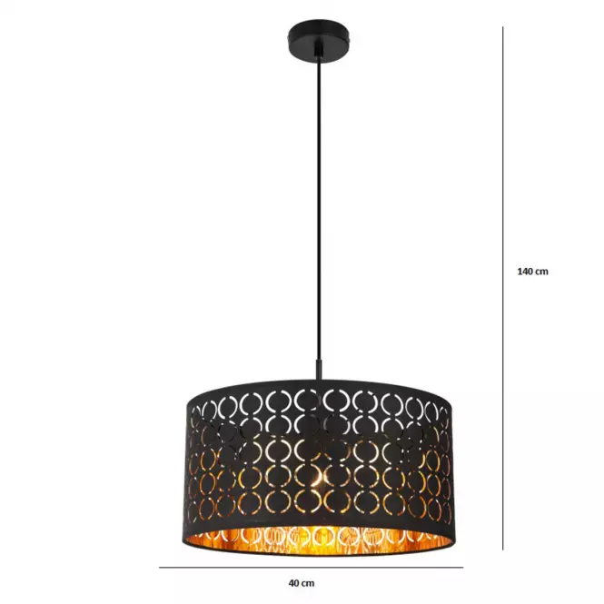 Lámpa 15329H BLACK LW1,5
