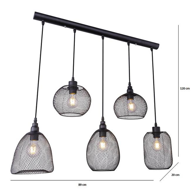 Lámpa 15047-5 BLACK LW5