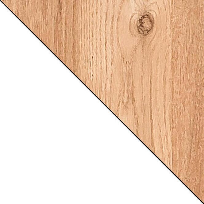 Ágy Lorento 13 ragyogó fehér/tölgy nash