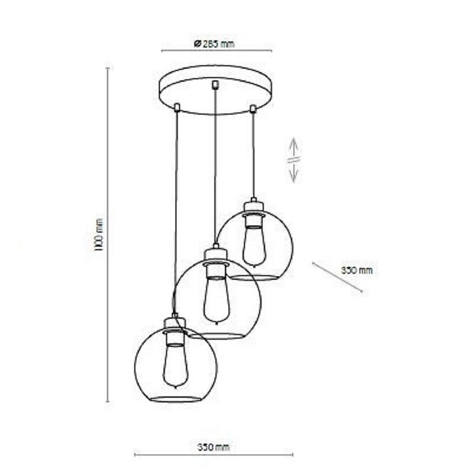 Lámpa Cubus Graphite 2819 Lw3