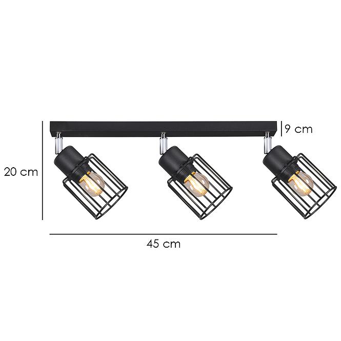 Lámpa Troy Black K-4562 LS3