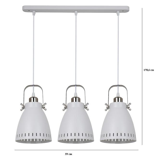 Lámpa Franklin Md-Hn8026s-3-Wh+S.Nick White Lw3