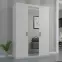 Szekrény Elena 3D tükör/fehér,5
