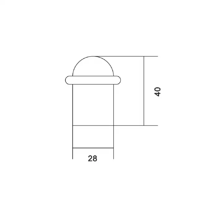 Ajtóütköző M38L nikkel