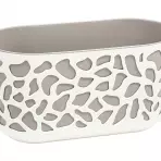 Erkély virágcserép  DUET 40cm bézs / szürke