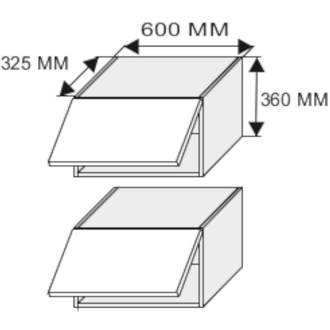 Konyhaszekrény W4b/60 HK avent Quantum beige mat/lava
