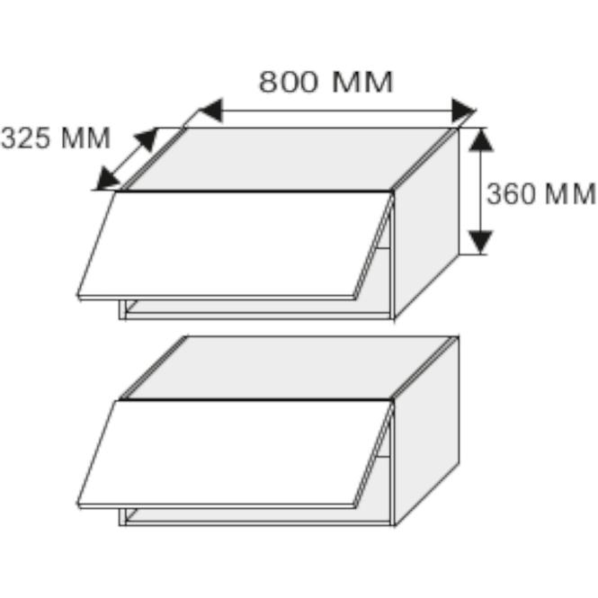 Konyhaszekrény W4b 80 HK avent Quantum beige mat/lava