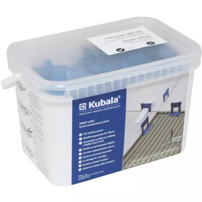 Kezdő készlet Snart Level, csatok 100 db 1 mm + ékek 50 db + vödör,3
