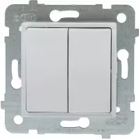 Kapcsoló LP-2Q/M dupla fehér