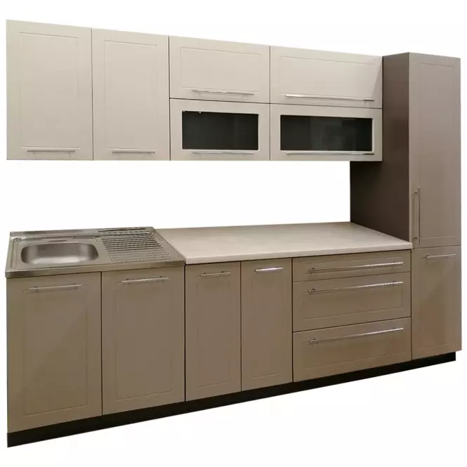 Konyhaszekrény D14RU / 2E - 356 Quantum vanília matt / láva