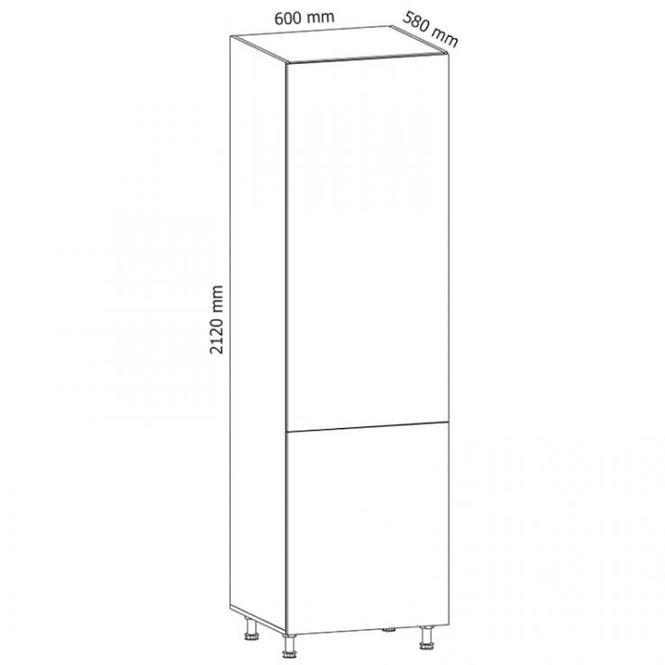 Konyhaszekrény Gardena D60R P szürke