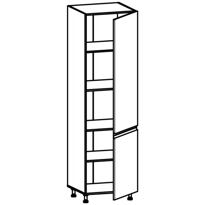 Konyhaszekrény Gardena D60R P szürke,3