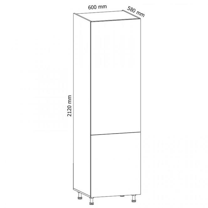 Konyhaszekrény Gardena D60ZL P grey