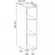Konyhaszekrény Linea D20P grey,2
