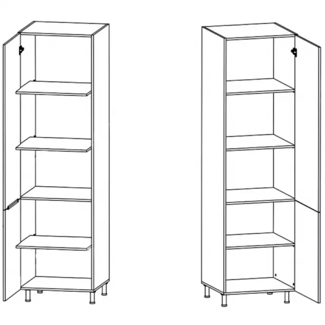 Konyhaszekrény Linea D40SP grey,3