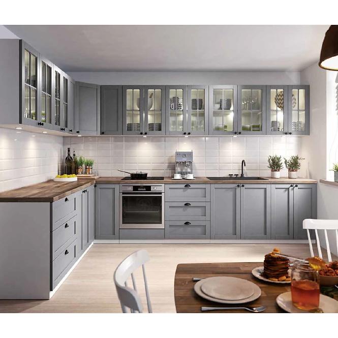 Konyhaszekrény alsórész  Linea D60FZN 570 x 596 grey,4