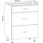 Konyhaszekrény Linea D60S3 grey,2