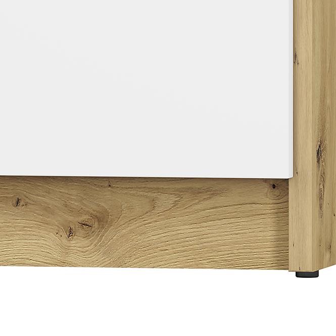 Szekrény Fini 02 tölgy artisan/fehér/antracit,5