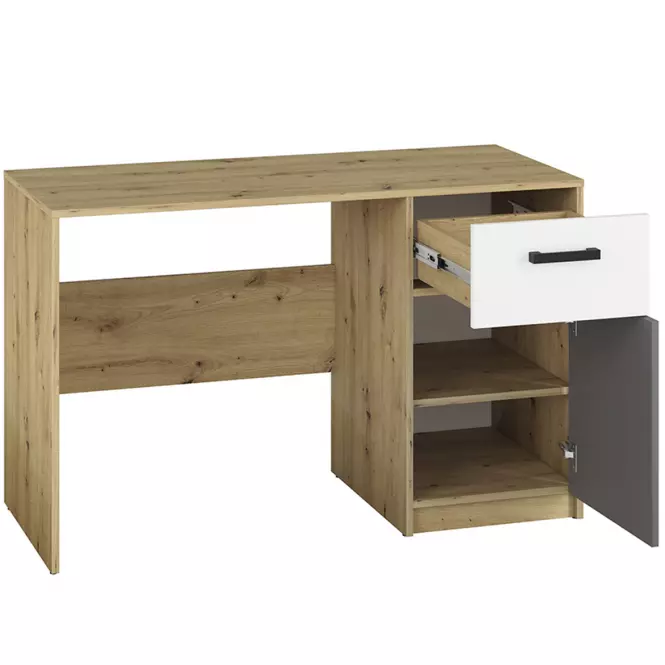 Íróasztal Fini 08 tölgy artisan/fehér/antracit