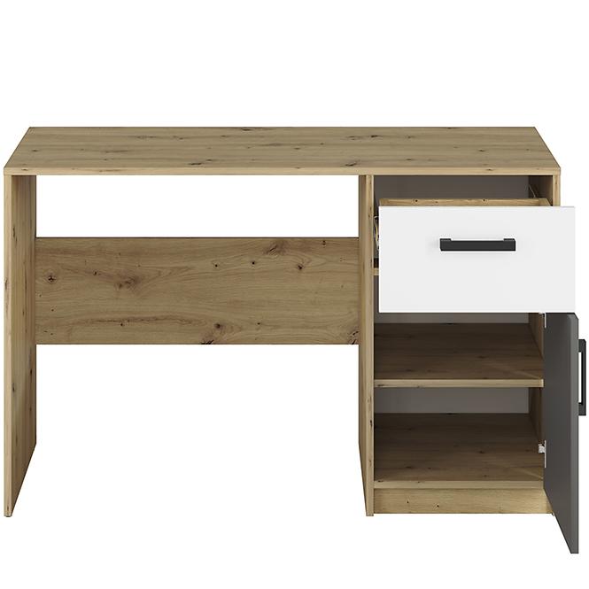 Íróasztal Fini 08 tölgy artisan/fehér/antracit